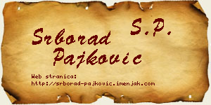 Srborad Pajković vizit kartica